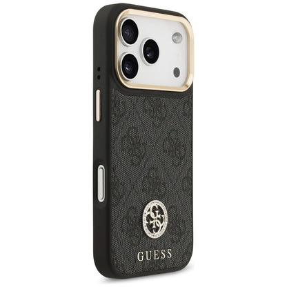 MagSafe-deksel for Apple iPhone 17 Pro, Guess, 4G Strass Logo, Svart
