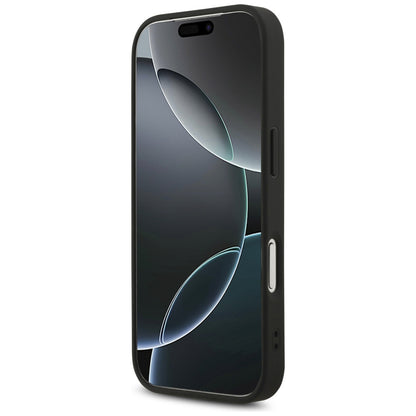 MagSafe-deksel for Apple iPhone 17 Pro, Guess, 4G Triangle Strass, Svart