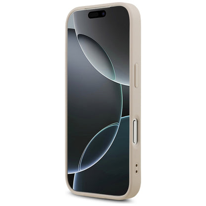 MagSafe-deksel for Apple iPhone 17 Pro, Guess, 4G Triangle Strass, Rosa