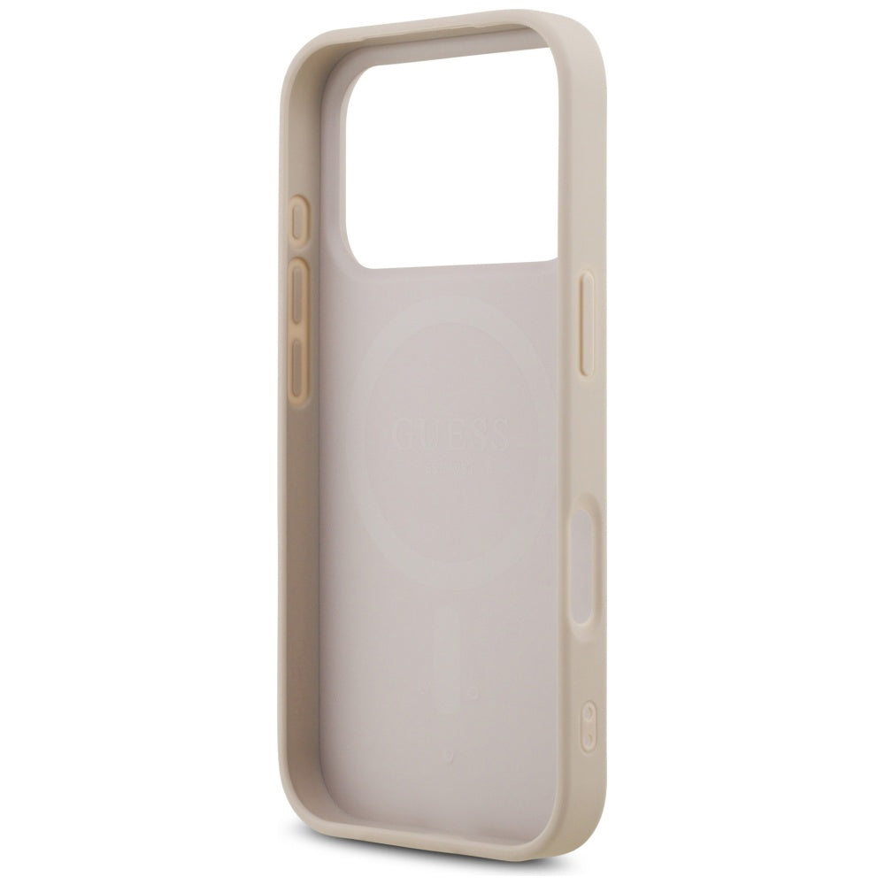 MagSafe-deksel for Apple iPhone 17 Pro, Guess, 4G Triangle Strass, Rosa