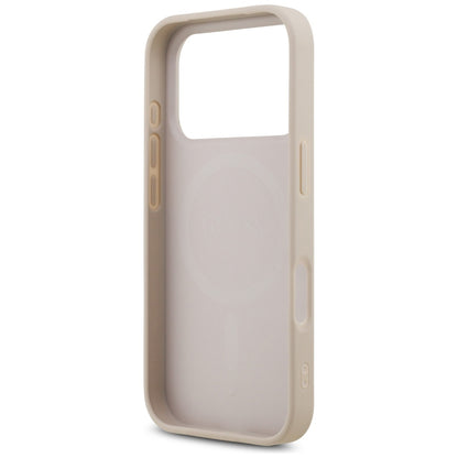 MagSafe-deksel for Apple iPhone 17 Pro, Guess, 4G Triangle Strass, Rosa