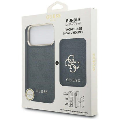 MagSafe-deksel for Apple iPhone 17 Pro, Guess, Cardslot 4G, Svart