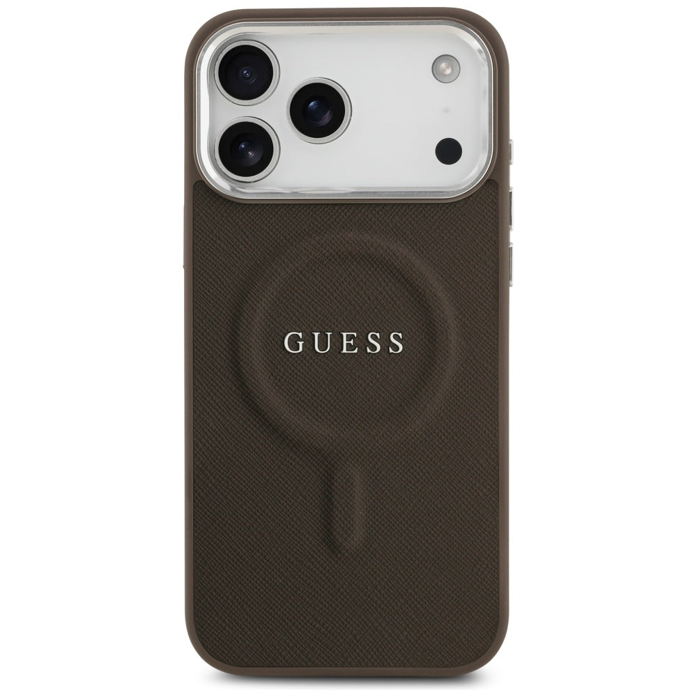 MagSafe-deksel for Apple iPhone 17 Pro, Guess, Classic Logo, Brun