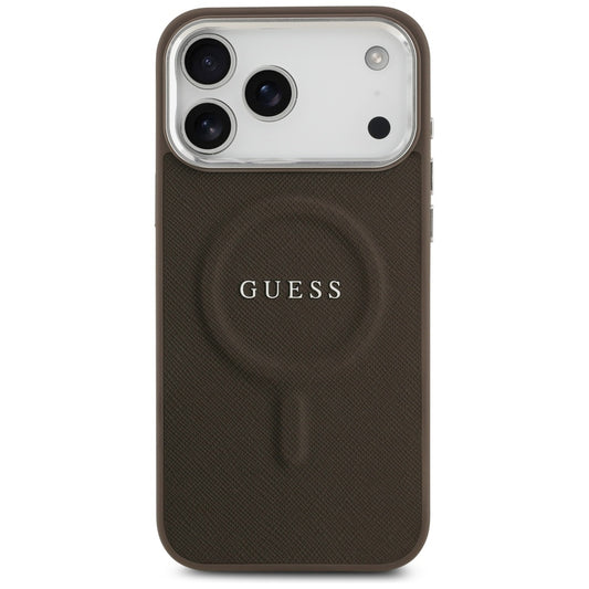 MagSafe-deksel for Apple iPhone 17 Pro, Guess, Classic Logo, Brun