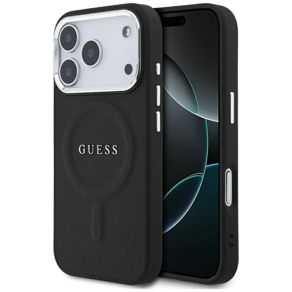MagSafe-deksel for Apple iPhone 17 Pro, Guess, Classic Logo, Svart
