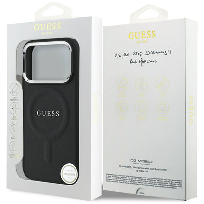 MagSafe-deksel for Apple iPhone 17 Pro, Guess, Classic Logo, Svart