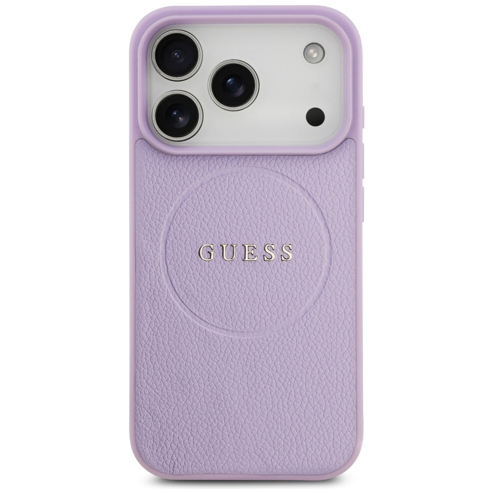 MagSafe-deksel for Apple iPhone 17 Pro, Guess, Grained Gold Ring, Rosa