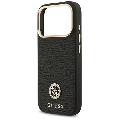 MagSafe-deksel for Apple iPhone 17 Pro, Guess, Grained Strass Logo, Svart