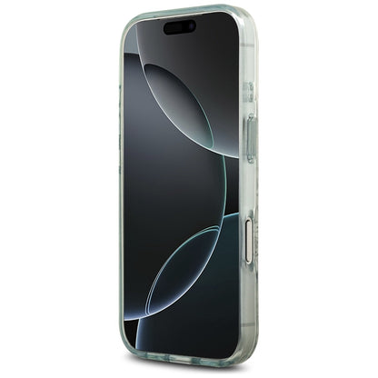 MagSafe-deksel for Apple iPhone 17 Pro, Guess, IML Flower and Tonal Circle, Grønn