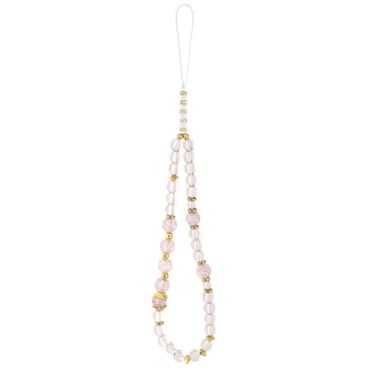 MagSafe-deksel for Apple iPhone 17 Pro, Guess, IML Flowers with Pearl Strap, Rosa