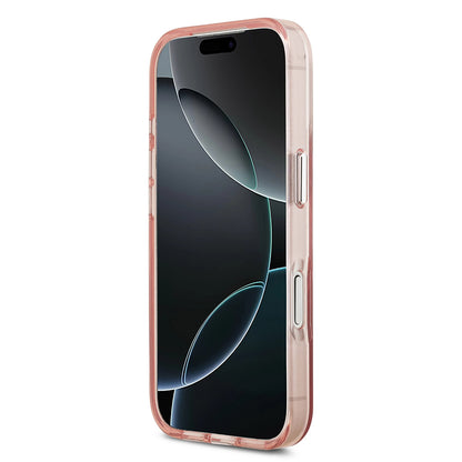 MagSafe-deksel for Apple iPhone 17 Pro, Guess, IML Gradient Triangle Logo, Rosa