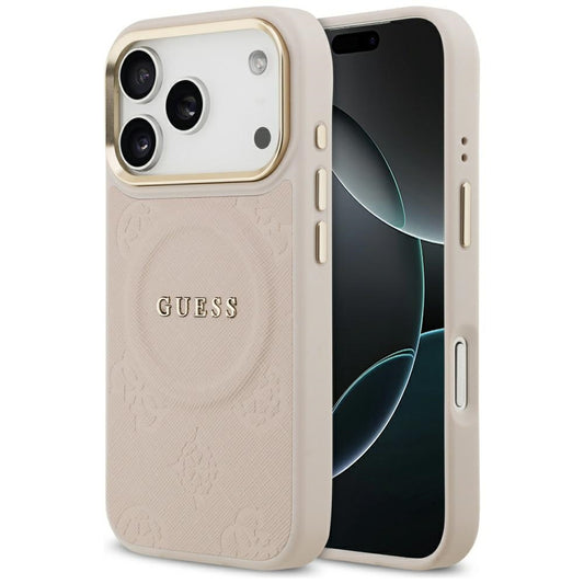 MagSafe-deksel for Apple iPhone 17 Pro, Guess, Peony Hot Stamp, Rosa
