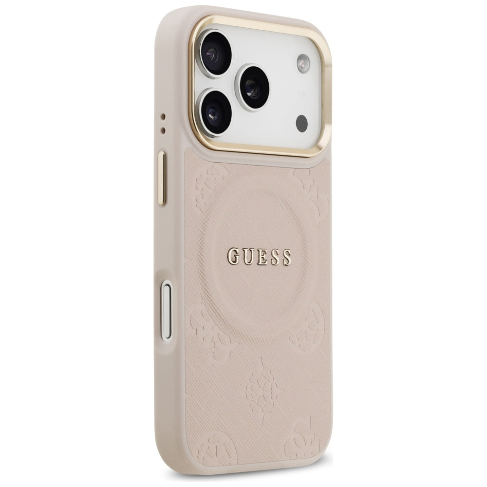 MagSafe-deksel for Apple iPhone 17 Pro, Guess, Peony Hot Stamp, Rosa