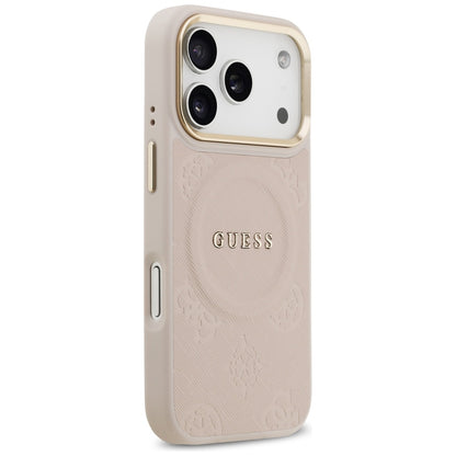 MagSafe-deksel for Apple iPhone 17 Pro, Guess, Peony Hot Stamp, Rosa