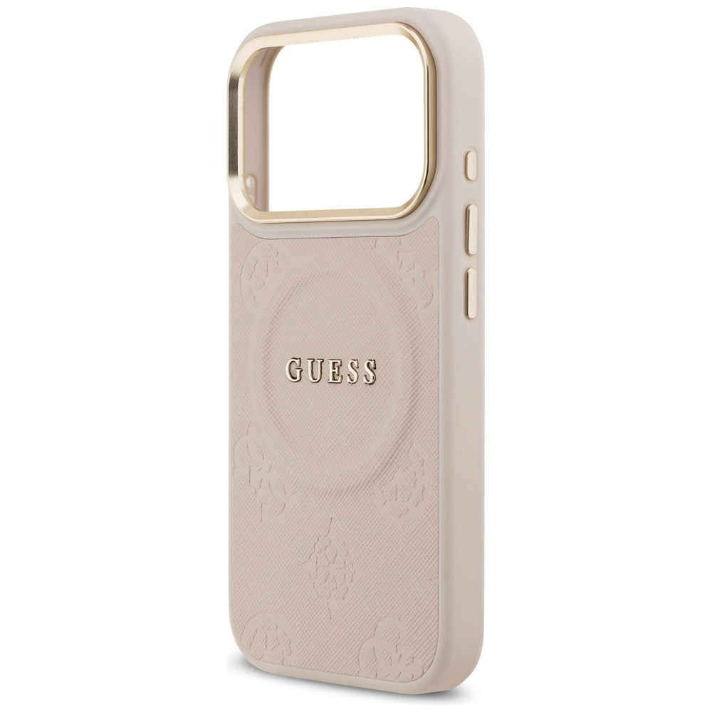 MagSafe-deksel for Apple iPhone 17 Pro, Guess, Peony Hot Stamp, Rosa
