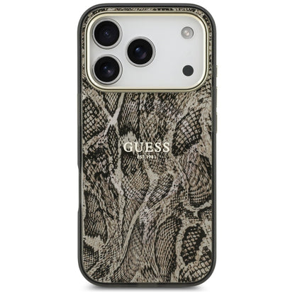 MagSafe-deksel for Apple iPhone 17 Pro, Guess, Python-mønster, Brun