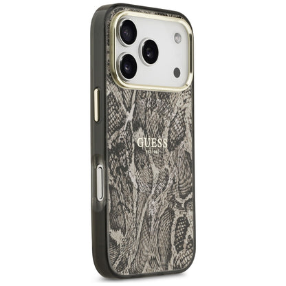 MagSafe-deksel for Apple iPhone 17 Pro, Guess, Python-mønster, Brun