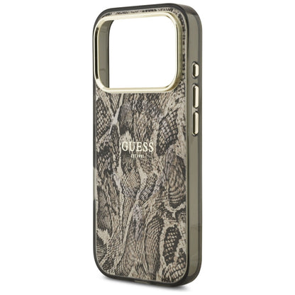 MagSafe-deksel for Apple iPhone 17 Pro, Guess, Python-mønster, Brun