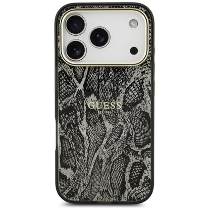 MagSafe-deksel for Apple iPhone 17 Pro, Guess, Python-mønster, Svart