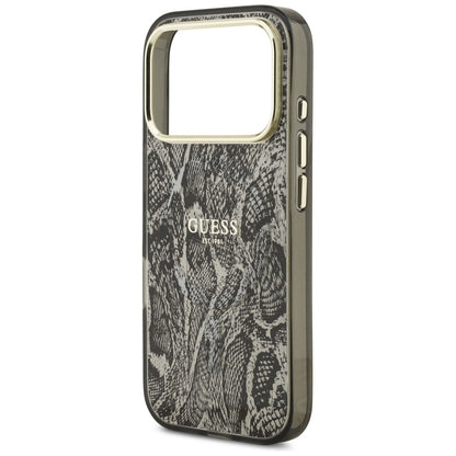 MagSafe-deksel for Apple iPhone 17 Pro, Guess, Python-mønster, Svart