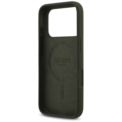 MagSafe-deksel for Apple iPhone 17 Pro, Guess, Triangle Logo, Kaki