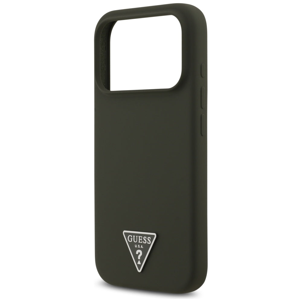 MagSafe-deksel for Apple iPhone 17 Pro, Guess, Triangle Logo, Kaki