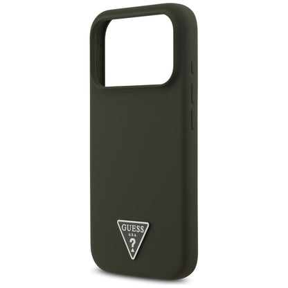 MagSafe-deksel for Apple iPhone 17 Pro, Guess, Triangle Logo, Kaki
