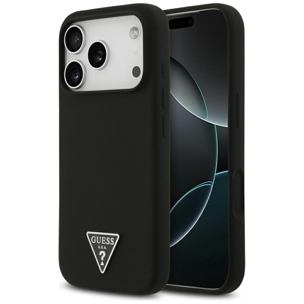MagSafe-deksel for Apple iPhone 17 Pro, Guess, Triangle Logo, Svart