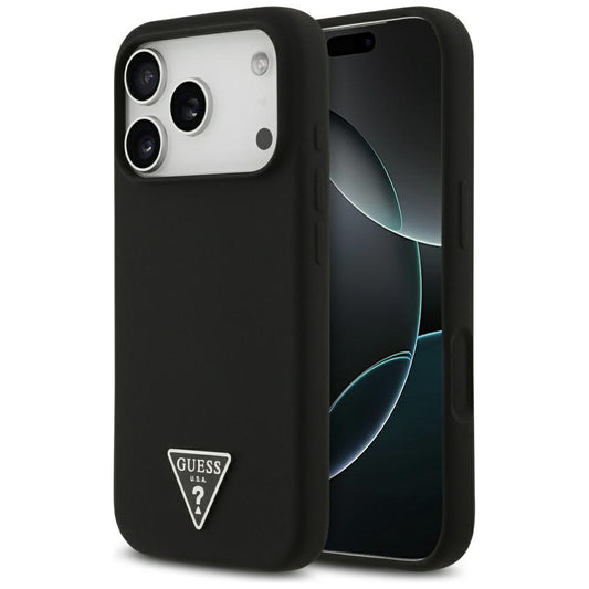 MagSafe-deksel for Apple iPhone 17 Pro, Guess, Triangle Logo, Svart