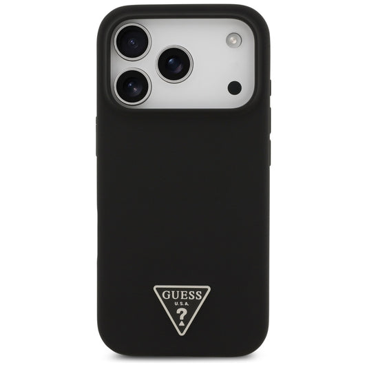 MagSafe-deksel for Apple iPhone 17 Pro, Guess, Triangle Logo, Svart