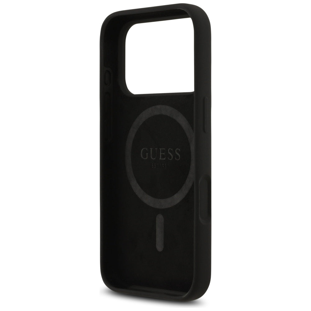 MagSafe-deksel for Apple iPhone 17 Pro, Guess, Triangle Logo, Svart