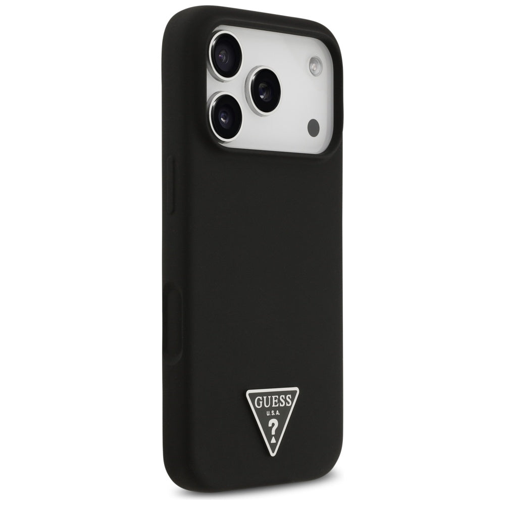MagSafe-deksel for Apple iPhone 17 Pro, Guess, Triangle Logo, Svart