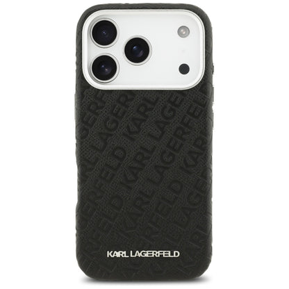 MagSafe-deksel for Apple iPhone 17 Pro, Karl Lagerfeld, FW Stamped Karl, Svart