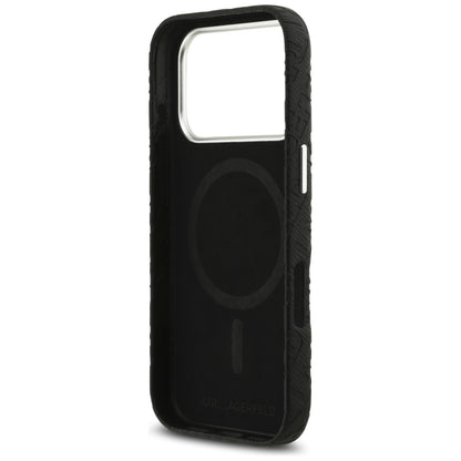MagSafe-deksel for Apple iPhone 17 Pro, Karl Lagerfeld, FW Stamped Karl, Svart