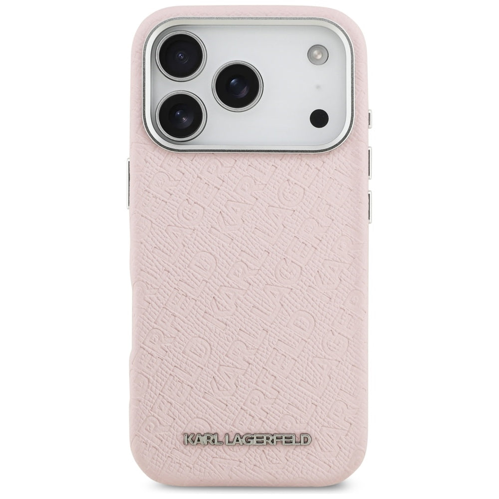 MagSafe-deksel for Apple iPhone 17 Pro, Karl Lagerfeld, FW Stamped Karl, Rosa