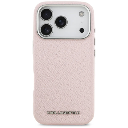 MagSafe-deksel for Apple iPhone 17 Pro, Karl Lagerfeld, FW Stamped Karl, Rosa