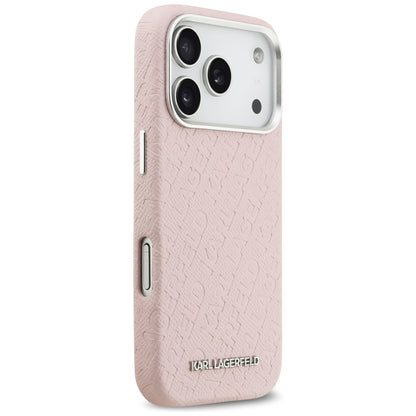 MagSafe-deksel for Apple iPhone 17 Pro, Karl Lagerfeld, FW Stamped Karl, Rosa