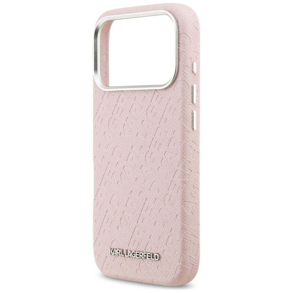 MagSafe-deksel for Apple iPhone 17 Pro, Karl Lagerfeld, FW Stamped Karl, Rosa