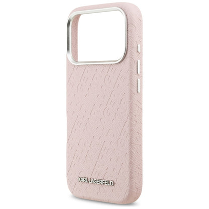 MagSafe-deksel for Apple iPhone 17 Pro, Karl Lagerfeld, FW Stamped Karl, Rosa