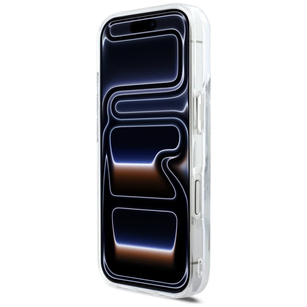 MagSafe-deksel for Apple iPhone 17 Pro, Karl Lagerfeld, Glitter Karl Script Logo, Gjennomsiktig