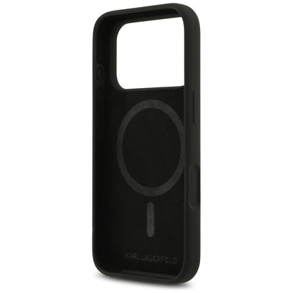 MagSafe-deksel for Apple iPhone 17 Pro, Karl Lagerfeld, Heart Sign Logo, Svart