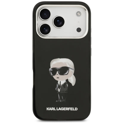 MagSafe-deksel for Apple iPhone 17 Pro, Karl Lagerfeld, IML Aquarelle Karl Ikonik, Svart