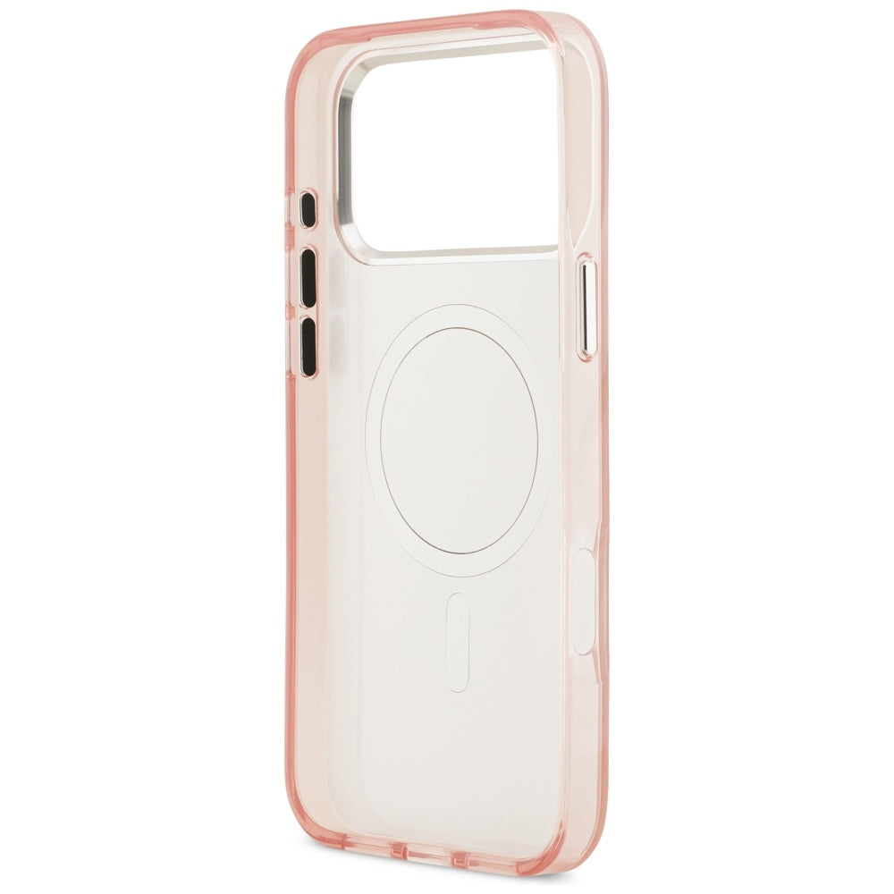 MagSafe-deksel for Apple iPhone 17 Pro, Karl Lagerfeld, IML Aquarelle Logo Choupette, Rosa