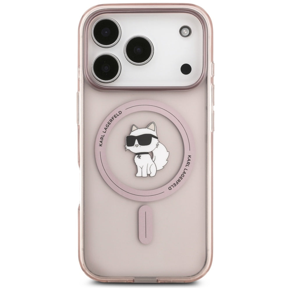 MagSafe-deksel for Apple iPhone 17 Pro, Karl Lagerfeld, IML Choupette, Rosa