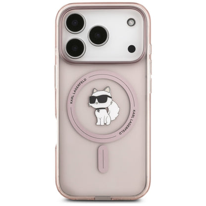 MagSafe-deksel for Apple iPhone 17 Pro, Karl Lagerfeld, IML Choupette, Rosa