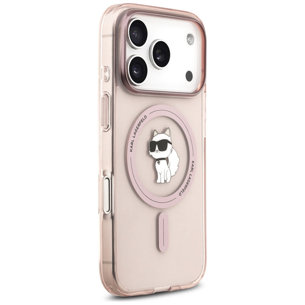MagSafe-deksel for Apple iPhone 17 Pro, Karl Lagerfeld, IML Choupette, Rosa