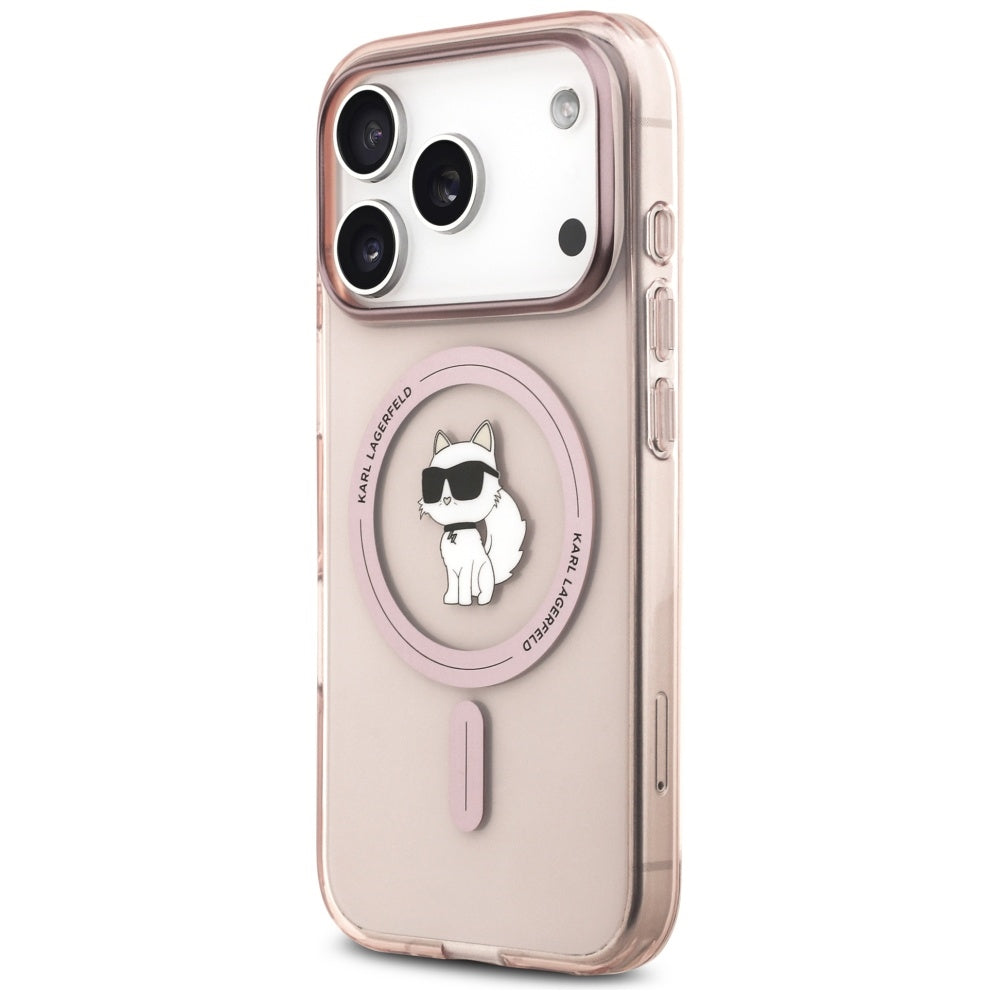 MagSafe-deksel for Apple iPhone 17 Pro, Karl Lagerfeld, IML Choupette, Rosa