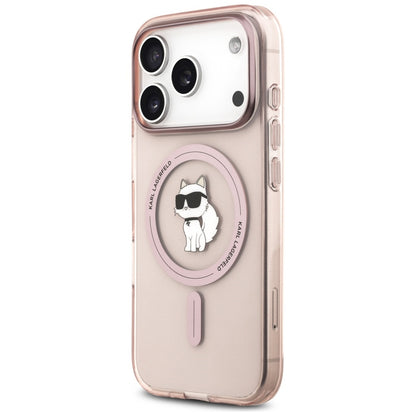 MagSafe-deksel for Apple iPhone 17 Pro, Karl Lagerfeld, IML Choupette, Rosa