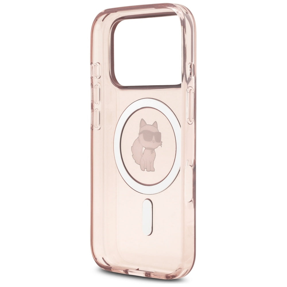 MagSafe-deksel for Apple iPhone 17 Pro, Karl Lagerfeld, IML Choupette, Rosa