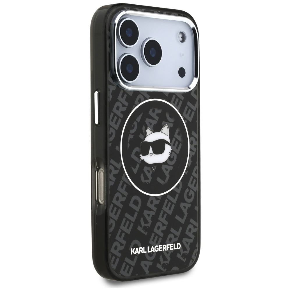 MagSafe-deksel for Apple iPhone 17 Pro, Karl Lagerfeld, IML Choupette`s Head, Svart